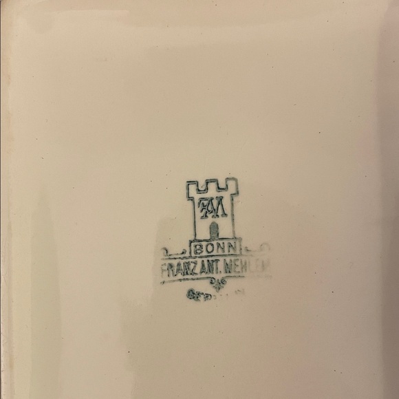 Antique ceramic Franz Anton butter/cheese keeper - Picture 16 of 16